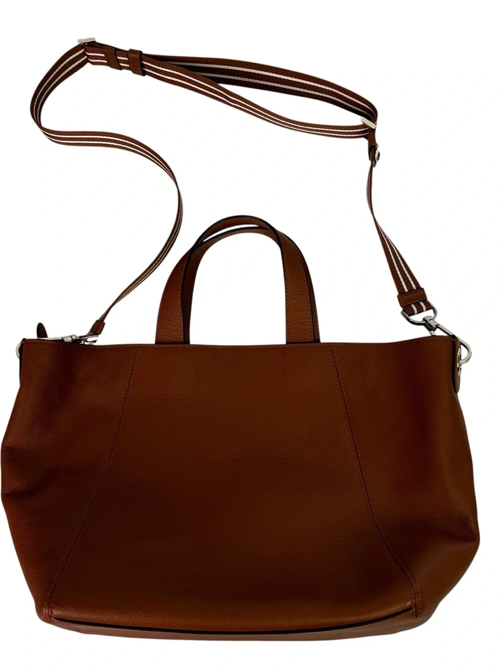 Kate spade New York Rosie Satchel Handbag Pebbled Leather Warm Gingerbread